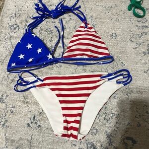 American flag bikini